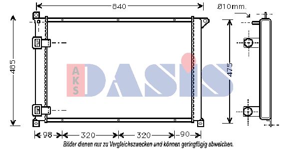 AKS DASIS Radiaator,mootorijahutus 181660N